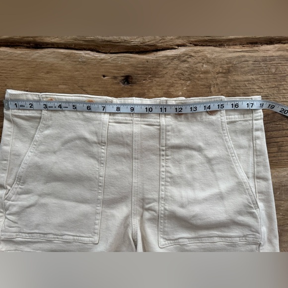 NWOT Anthropologie Pilcro The Kit High Rise Utility Shorts~ Crème~ 32 - Picture 9 of 11